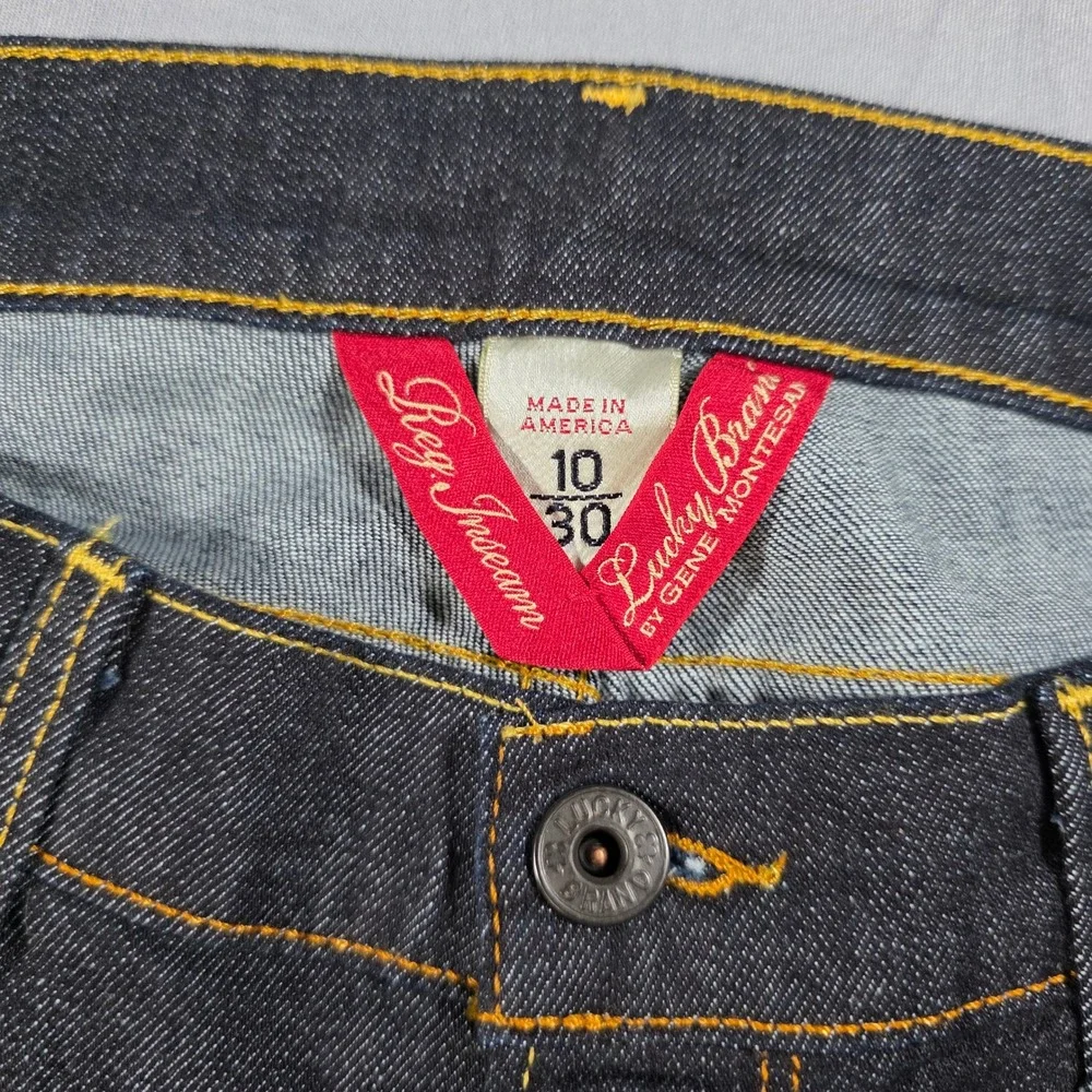 Lucky Brand Zoe Skinny Ankle Crop Jeans Womens 10/30 Dark Wash